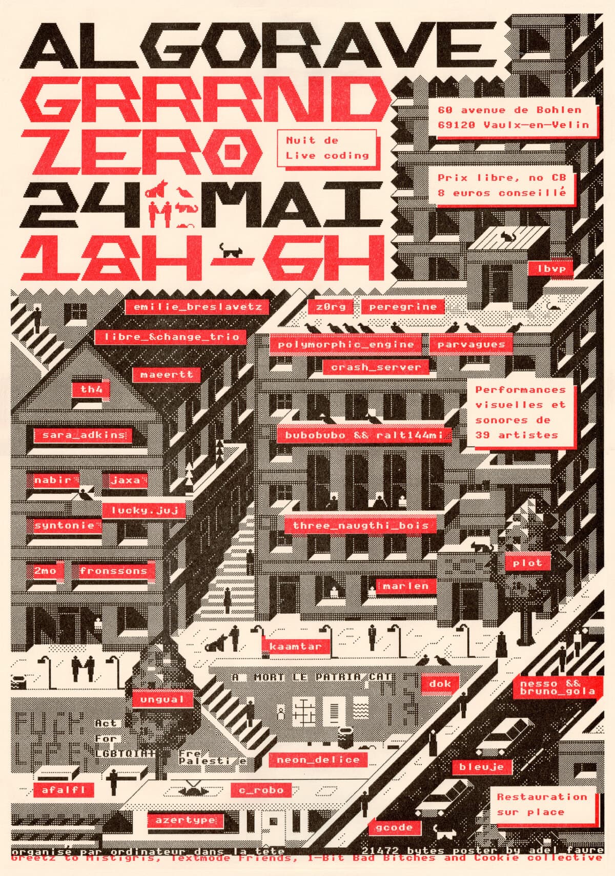 AlgoRave Lyon 2025 poster